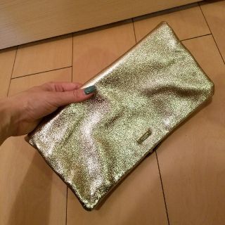 ケイトスペードニューヨーク(kate spade new york)の美品 kate spade ﾊﾝﾄﾞﾊﾞｯｸﾞ ｸﾗｯﾁﾊﾞｯｸﾞ(クラッチバッグ)