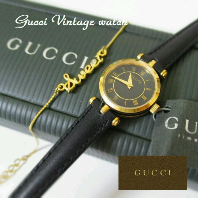 熱販売 Gucci - GUCCIヴィンテージ 純箱付ベルト新品 腕時計