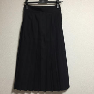 ハレ(HARE)の黒 プリーツ スカート(ひざ丈スカート)