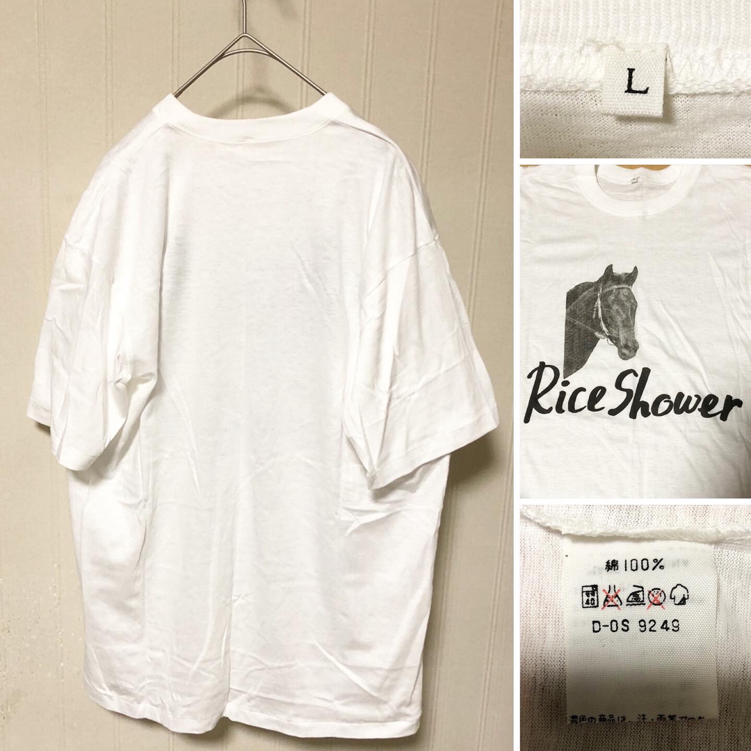 非売品❗️93年 競走馬 ライスシャワー ヴィンテージ Tシャツ Lサイズ