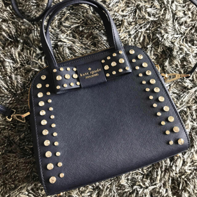 kate spade♡ビジュー　バッグ　ブラック