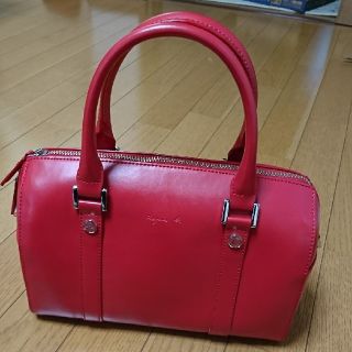 アニエスベー(agnes b.)の【極美品】agnes b. ハンドバッグ ショルダーバッグ レッド(ハンドバッグ)