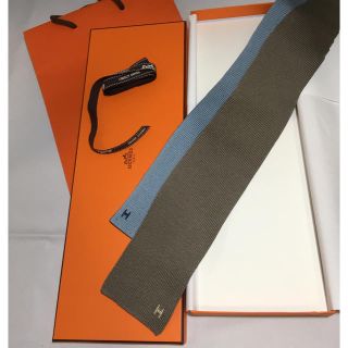 エルメス(Hermes)のエルメスのリバーシブルニットタイh ネクタイ(ネクタイ)