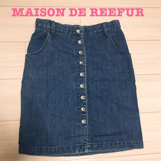 メゾンドリーファー(Maison de Reefur)のメゾンドリーファー新品デニムスカート 値下げ✨(ひざ丈スカート)