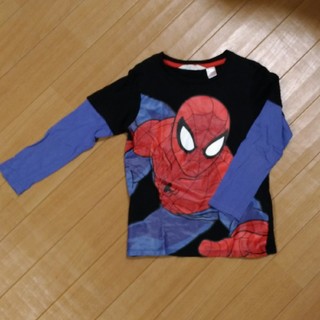 エイチアンドエム(H&M)のH&M　子供服　スパイダーマン　クモ　ロングTシャツ(Tシャツ/カットソー)
