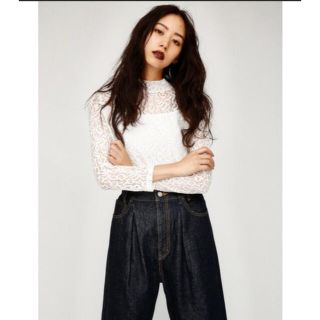 マウジー(moussy)のmoussy レーストップス(カットソー(長袖/七分))