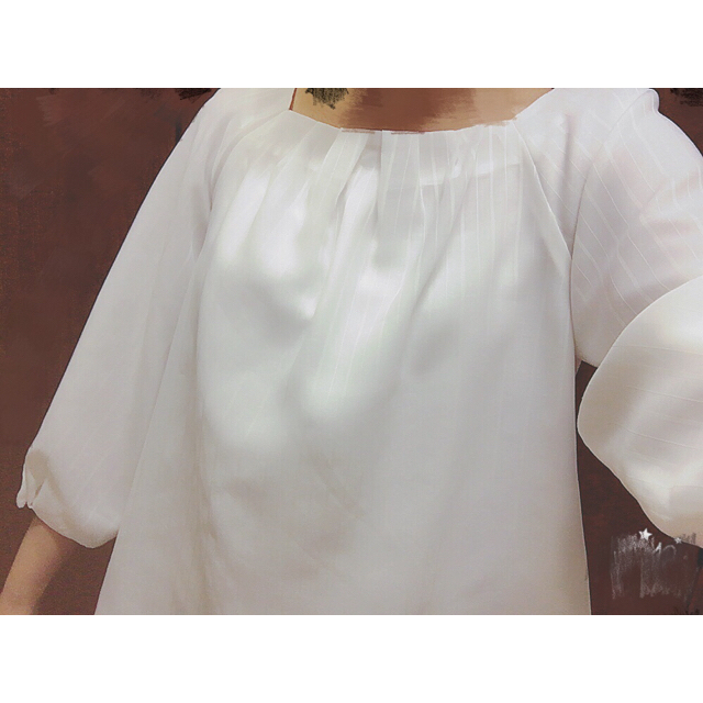 Couture Brooch(クチュールブローチ)の白ブラウス レディースのトップス(シャツ/ブラウス(半袖/袖なし))の商品写真
