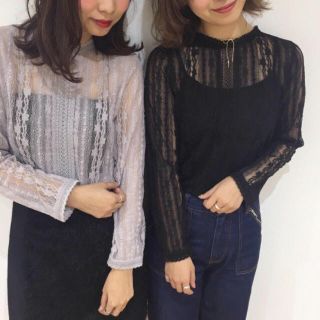 フラワー(flower)のflower / span lace tops(シャツ/ブラウス(長袖/七分))