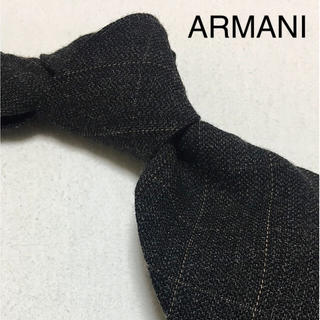 ジョルジオアルマーニ(Giorgio Armani)のGIORGIO ARMANI ネクタイ ウール グレー(ネクタイ)