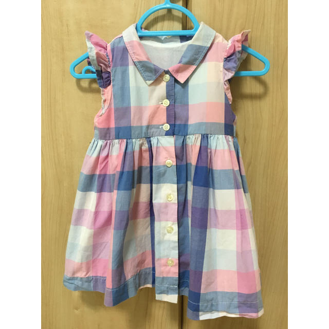 babyGAP(ベビーギャップ)の春色♪ GAP シャツワンピ  キッズ/ベビー/マタニティのベビー服(~85cm)(ワンピース)の商品写真