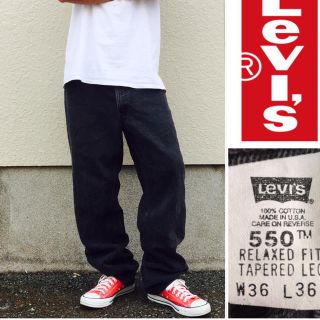 リーバイス(Levi's)の早い者勝ち‼︎大人気‼︎ 90s 黒 リーバイス バギーテーパード シュプリーム(デニム/ジーンズ)