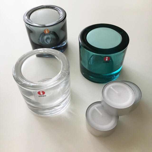 iittala(イッタラ)のイッタラ×マリメッコ kivi キャンドルホルダー 3個セット インテリア/住まい/日用品のインテリア小物(その他)の商品写真