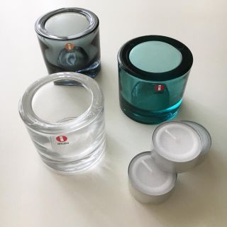 イッタラ(iittala)のイッタラ×マリメッコ kivi キャンドルホルダー 3個セット(その他)