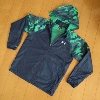 アンダーアーマー(UNDER ARMOUR)のYXL 155~165 パーカー シャカシャカ ジャンパー STORM1 迷彩(ジャケット/上着)