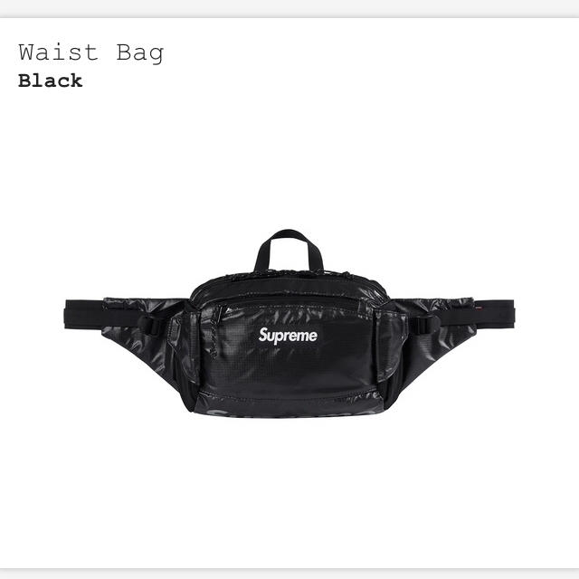 Supreme Waist Bag Black 黒 Supreme Waist Bag Black 黒