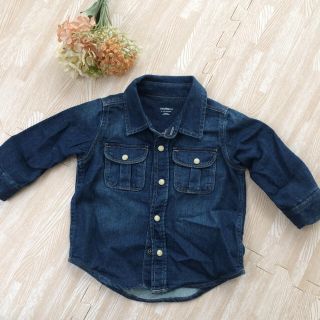 ベビーギャップ(babyGAP)の【美品】babygapデニムシャツ(シャツ/カットソー)