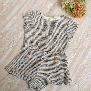 ザラキッズ(ZARA KIDS)の【zarababy】ラメ入りロンパース(ロンパース)