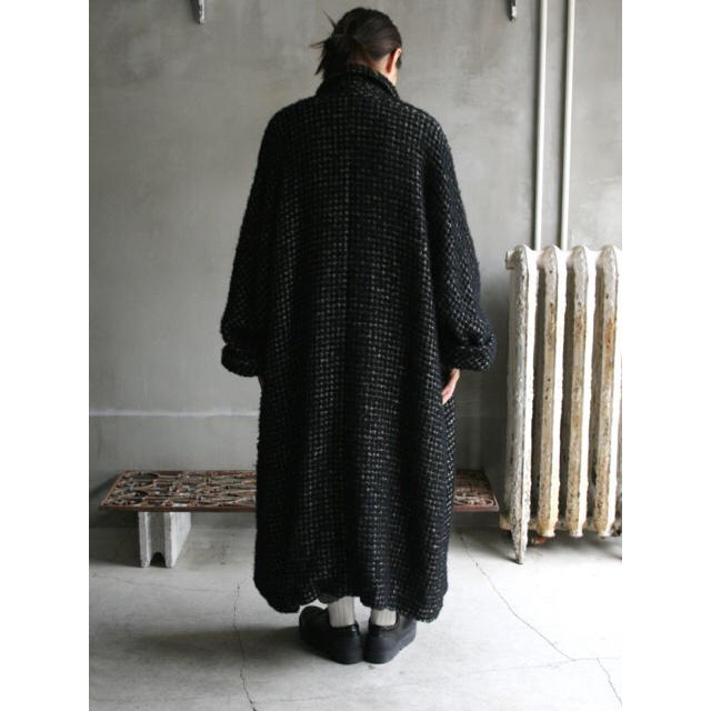 リネン Vlas Blomme ヴラスブラム ロングコート Mサイズ 灰色 アルパカ