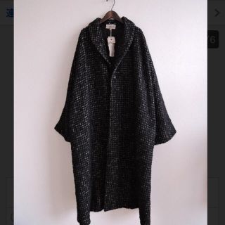 ネストローブ(nest Robe)のヴラスブラム Vlas Blomme *ウール千鳥柄コート オーバーサイズ(ロングコート)