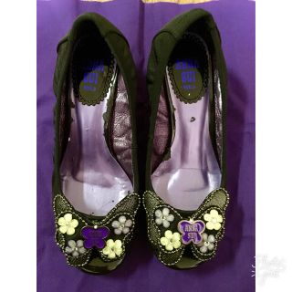 アナスイ(ANNA SUI)のANNA SUIオープントゥパンプス(ハイヒール/パンプス)