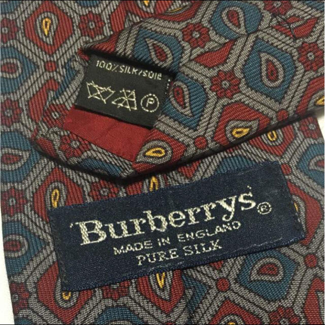 BURBERRY(バーバリー)のBURBERRY ネクタイ レッド ネイビー イエロー メンズのファッション小物(ネクタイ)の商品写真