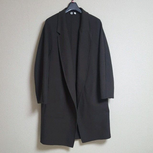 UNIQLO(ユニクロ)のユニクロユー　コート　ダブルフェイス　ラップコート レディースのジャケット/アウター(ガウンコート)の商品写真