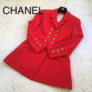 シャネル(CHANEL)のシャネル ジャケット✨レッド(テーラードジャケット)