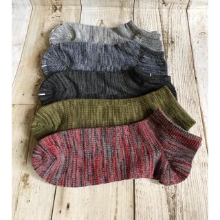 ビームス(BEAMS)のスニーカーソックス 5足セット シンプルミックス柄 くるぶし 靴下 新品(ソックス)