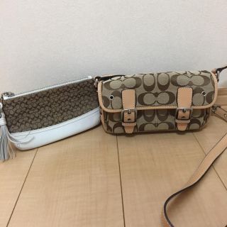 コーチ(COACH)のぷくぷく様専用ページ☆COACH ミニショルダー&ポーチセット(ショルダーバッグ)