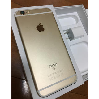 アップル(Apple)のiPhone6s 64GB SIMフリー  ゴールド バッテリー新品に交換可能(スマートフォン本体)