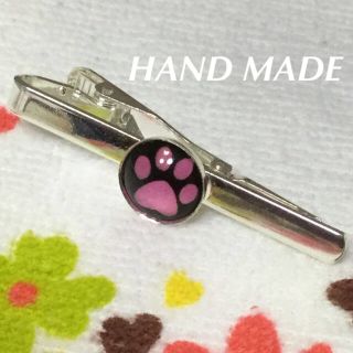 肉球 ネクタイピン ピンク☆ハンドメイド☆新品(ネクタイピン)