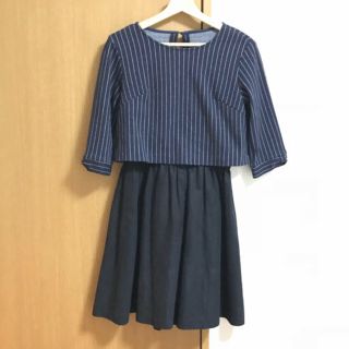 ルーデルー(Rew de Rew)の【美品】セットアップワンピース (ミニワンピース)