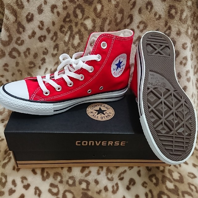 CONVERSE(コンバース)のコンバースオールスターHi☆レッド未使用✨  レディースの靴/シューズ(スニーカー)の商品写真