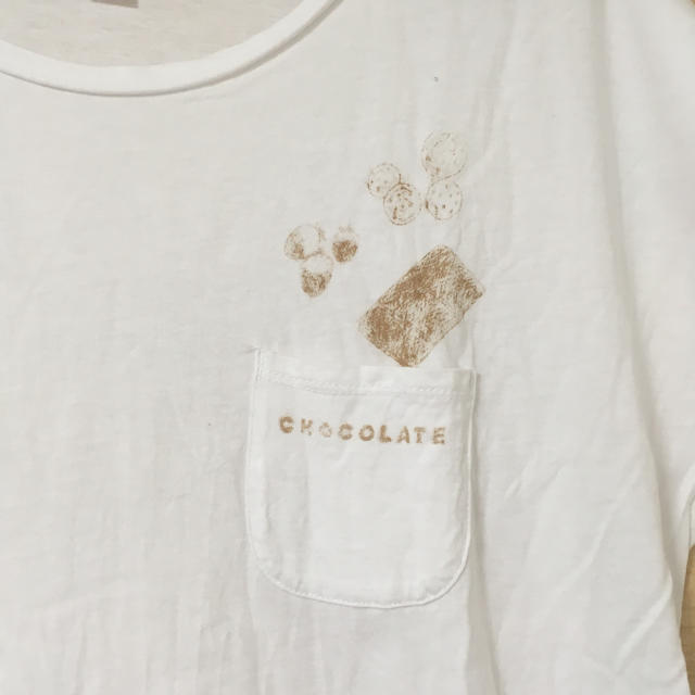 niko and...(ニコアンド)のオーガニックコットンのチョコレートＴ レディースのトップス(Tシャツ(半袖/袖なし))の商品写真