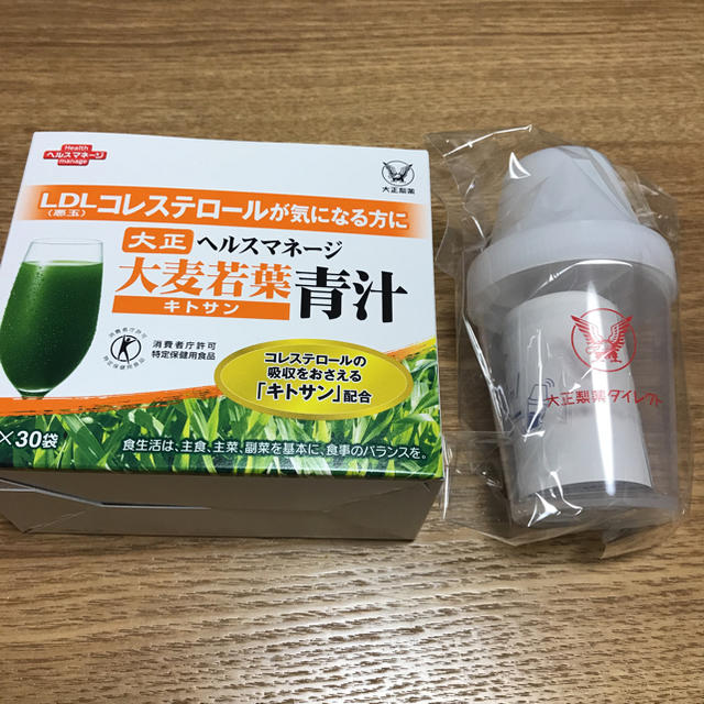 大正製薬(タイショウセイヤク)の☆大正製薬 大麦若葉青汁 シェイカー付き 食品/飲料/酒の健康食品(青汁/ケール加工食品)の商品写真