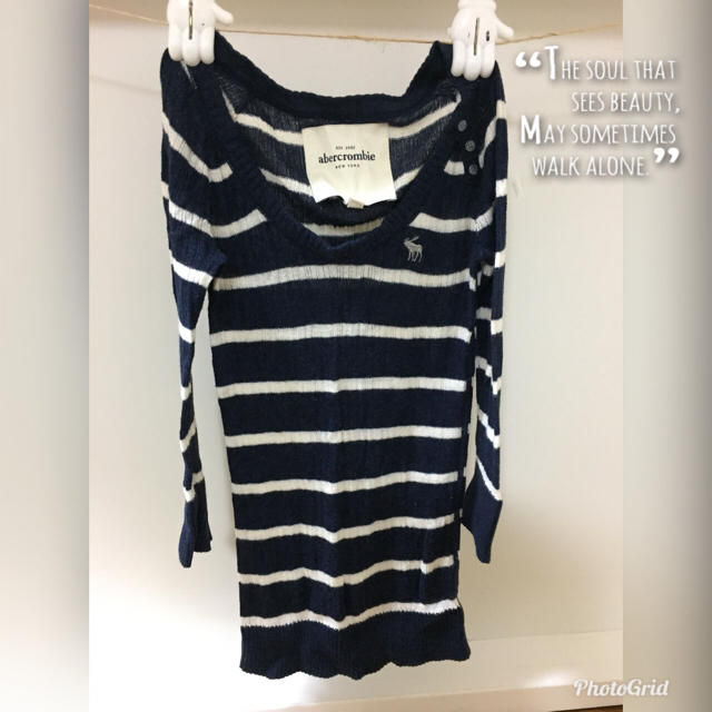 Abercrombie&Fitch(アバクロンビーアンドフィッチ)のabercrombieニットLサイズ キッズ/ベビー/マタニティのキッズ服女の子用(90cm~)(ニット)の商品写真