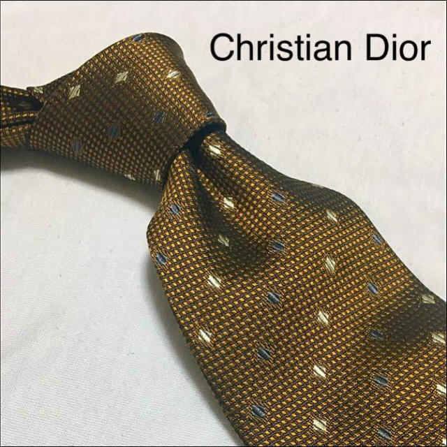 Christian Dior - Christian Dior ネクタイ ゴールドの通販 by Chappie's shop｜クリスチャン