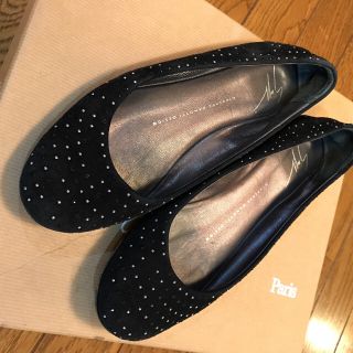 ジュゼッペザノッティ(GIUZEPPE ZANOTTI)のザノッティ フラットシューズ ブラック(バレエシューズ)