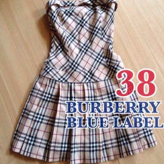 バーバリー(BURBERRY)のブルレ♡定番ノバチェックプリーツワンピ♡(ミニワンピース)