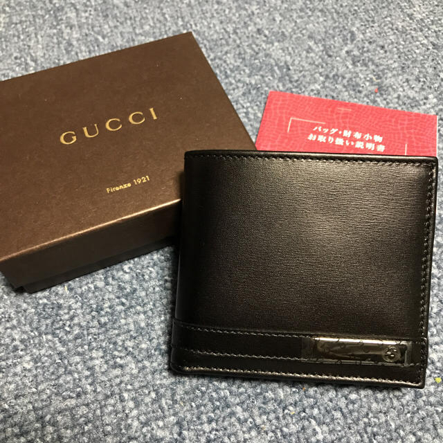 Gucci(グッチ)の[正規品]新品！箱・保証書あり GUCCI2つ折り財布 メンズのファッション小物(折り財布)の商品写真