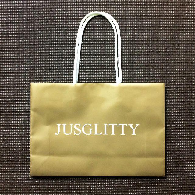 JUSGLITTY(ジャスグリッティー)のJUSGLITTY ジャスグリッティー　ショップ袋 ショッパー 紙袋 　ブランド レディースのバッグ(ショップ袋)の商品写真