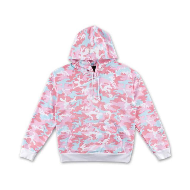 Kylie Cosmetics(カイリーコスメティックス)のthekylieshop CAMO HOODIE - CANDY レディースのトップス(トレーナー/スウェット)の商品写真