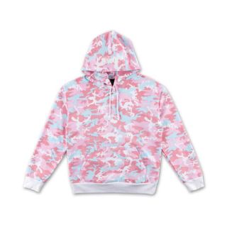 カイリーコスメティックス(Kylie Cosmetics)のthekylieshop CAMO HOODIE - CANDY(トレーナー/スウェット)