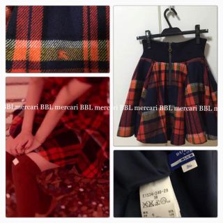 バーバリーブルーレーベル(BURBERRY BLUE LABEL)の美品 バーバリー ブルーレーベル スカート 西野カナ 新品 同様(ミニスカート)