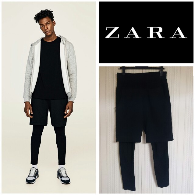 ZARA(ザラ)のZARA MAN レギンス付きバミューダパンツ メンズのパンツ(その他)の商品写真