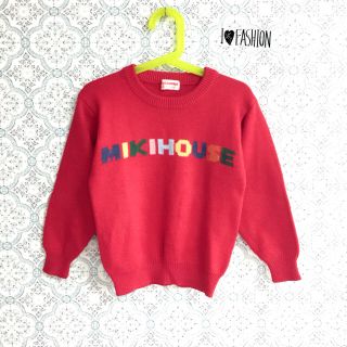 ミキハウス(mikihouse)の【子供服】miki HOUSEひじパッチつきニット110センチ(ニット)