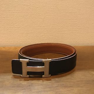 エルメス(Hermes)のHERMES 黒×ゴールド （茶）リバーシブルベルト(ベルト)