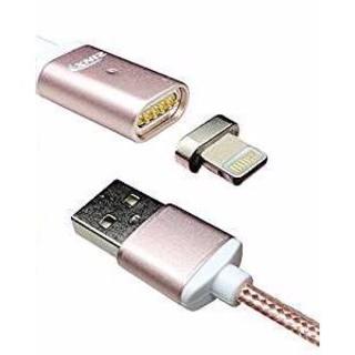 【セール】iPhone マグネット ライトニング USBケーブル ピンク(その他)
