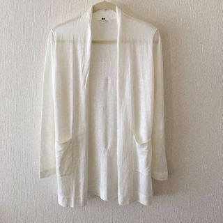 ユニクロ(UNIQLO)のkanatsch様専用ユニクロ  リネンカーディガン(カーディガン)