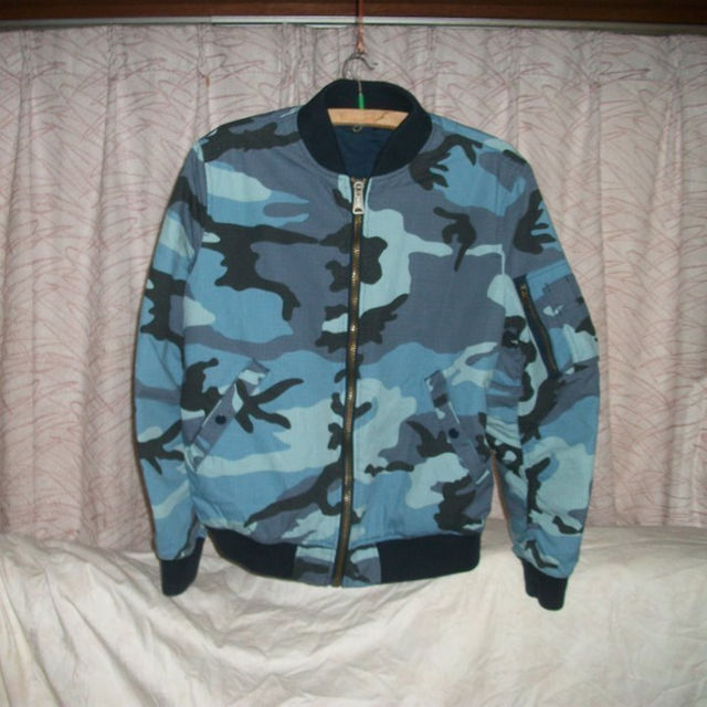 Supreme - SUPREME Reversible Cotton MA-1 S 15 青迷彩の通販 Supreme - SUPREME Reversible Cotton MA-1 S 15 青迷彩の通販